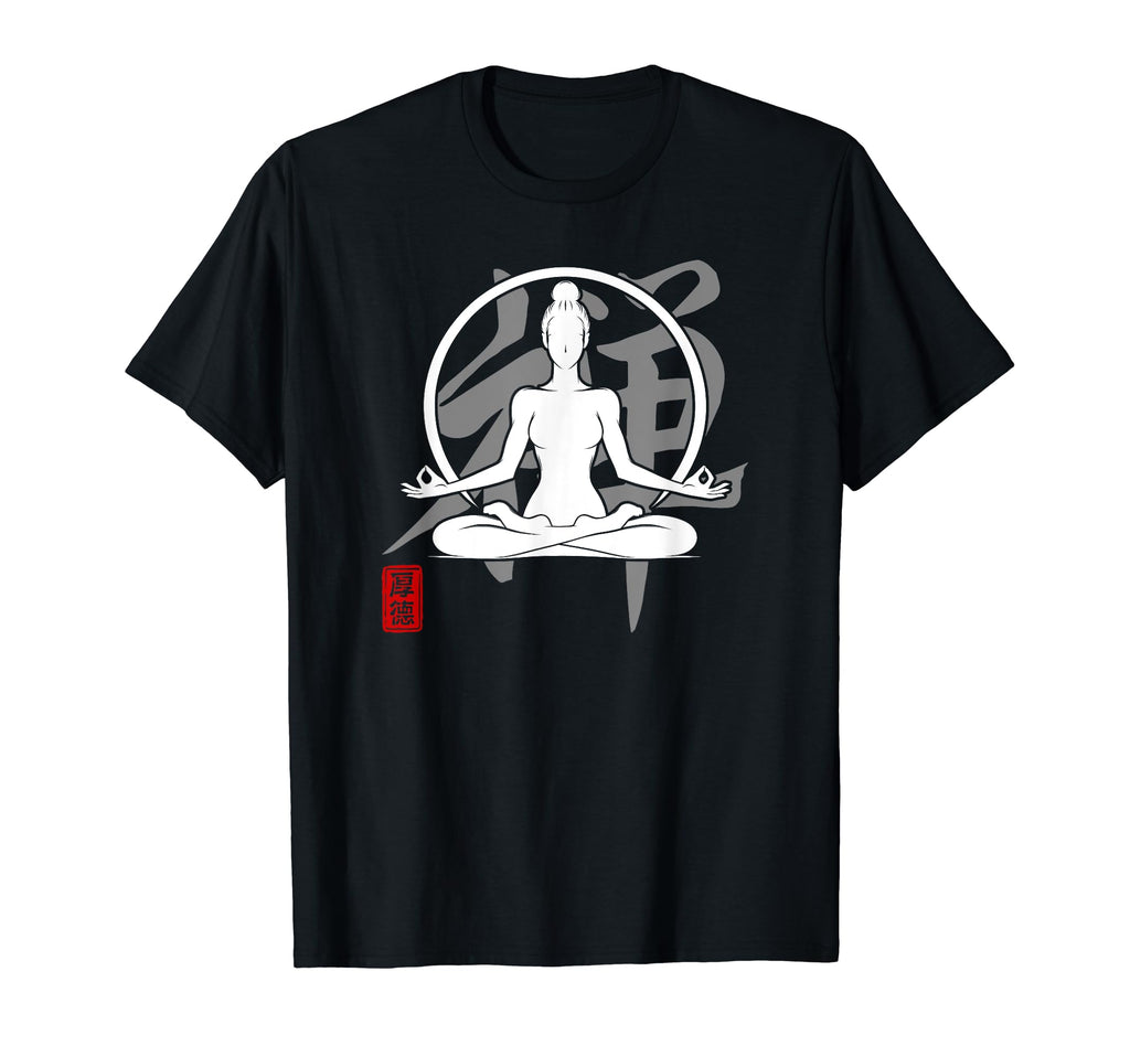Yoga Zen Japan Kanji Art Meditation T-Shirt - Minimalist Print Men Women - T-Shirt, Sweatshirt, Hoodie