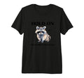 Raccoon Hold Im Overstimulated Add Tri T-Shirt - Aesthetic Graphic Unisex - T-Shirt, Sweatshirt, Hoodie