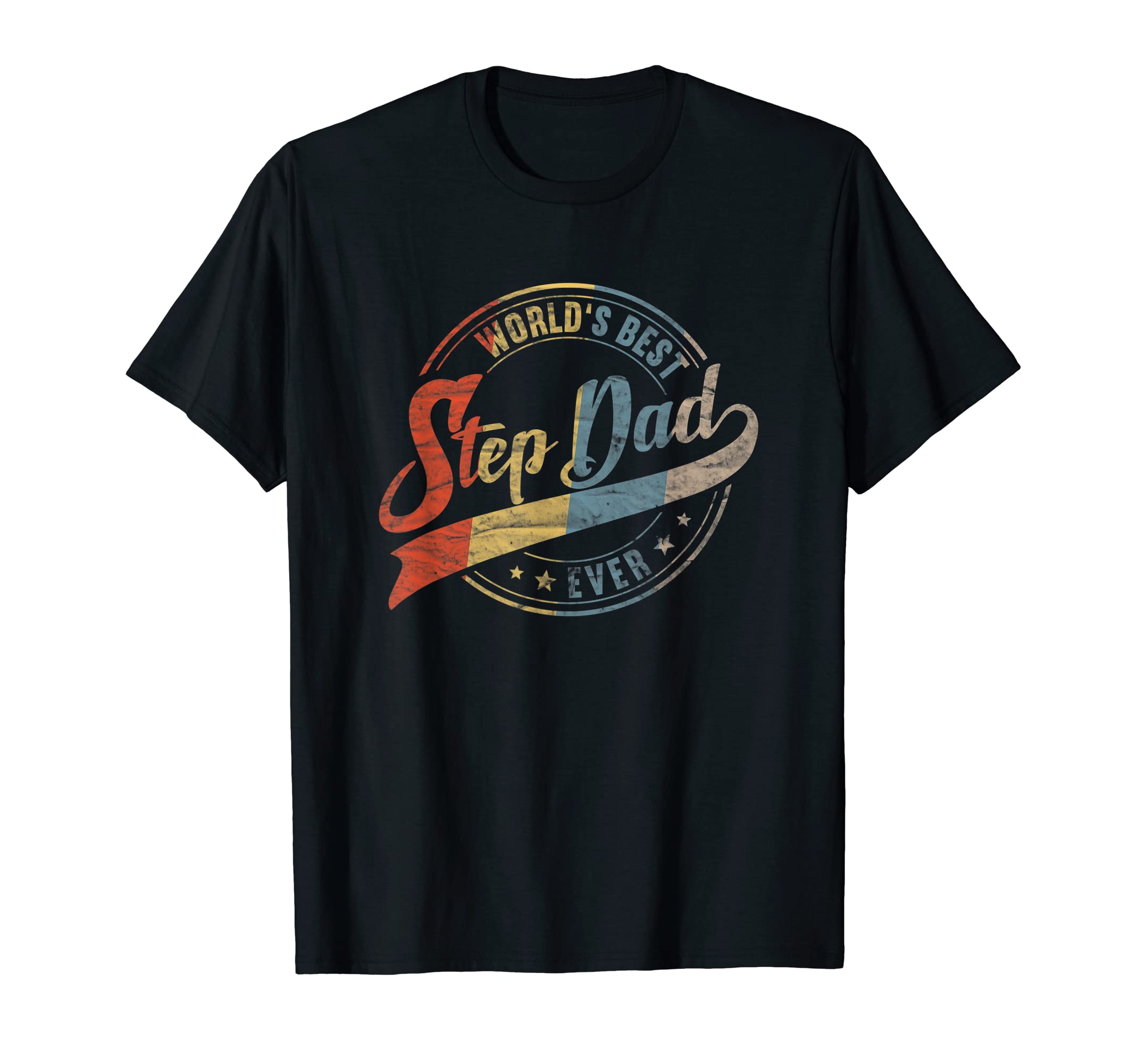 Mens Worlds Best Step Dad Ever T-Shirt - Novelty Apparel for Adults - T-Shirt, Sweatshirt, Hoodie
