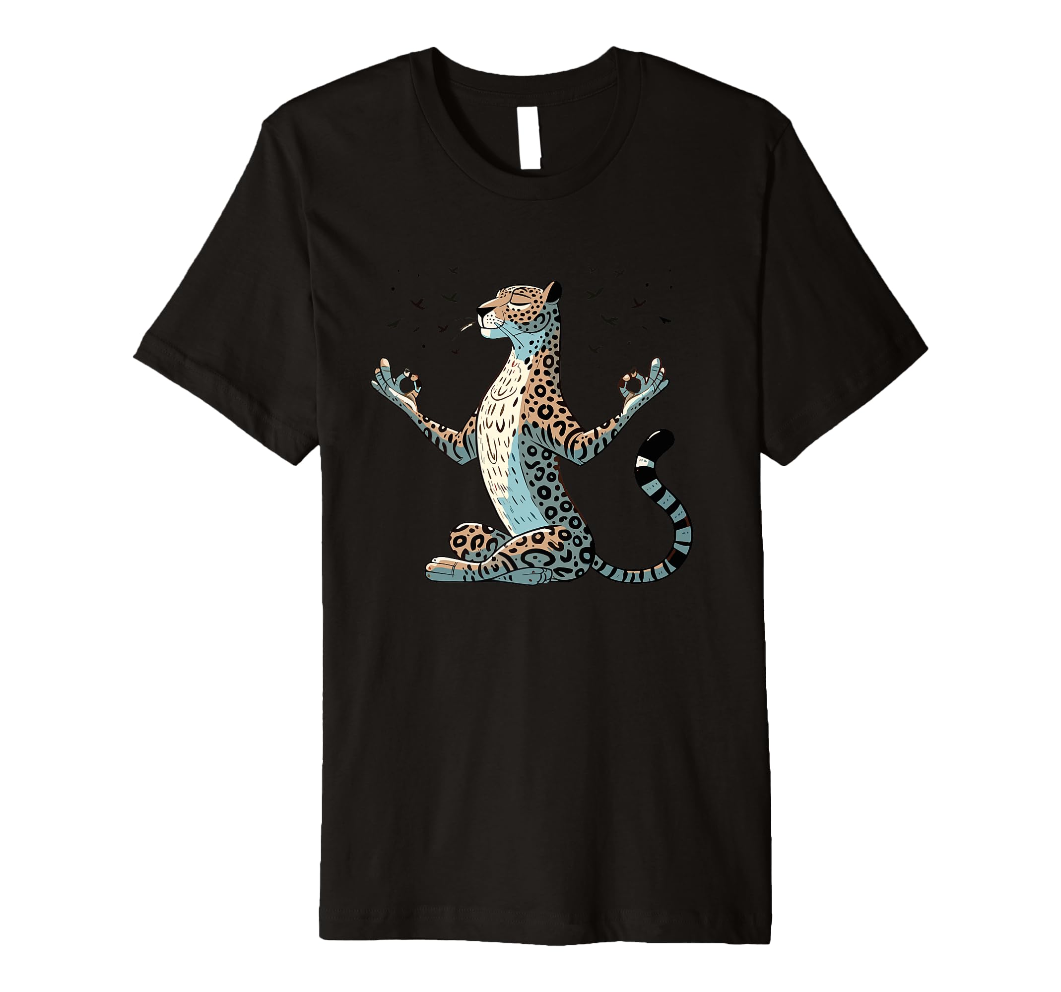 Meditation Leopard Yoga Pose T-Shirt - Streetwear Style for Adults - T-Shirt, Sweatshirt, Hoodie