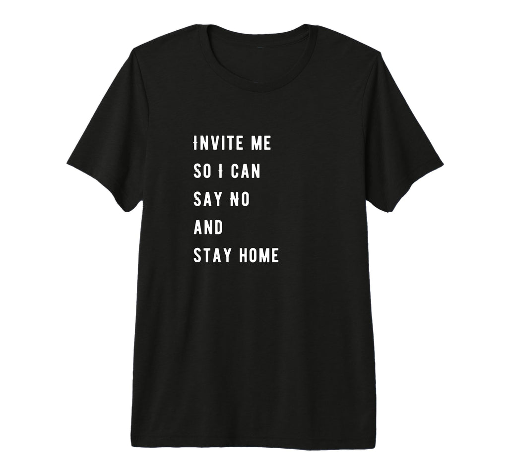 Introvert Loves To Stay Home Anti Social T-Shirt - Custom Art Print Unisex - T-Shirt, Sweatshirt, Hoodie