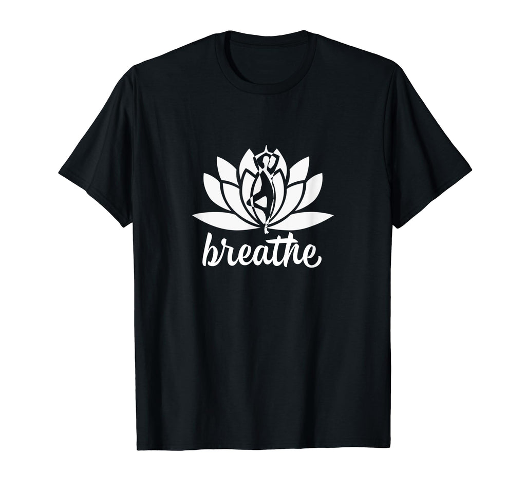 Meditation Breath Work T Shirts Lotus T-Shirt - Minimalist Print Unisex - T-Shirt, Sweatshirt, Hoodie