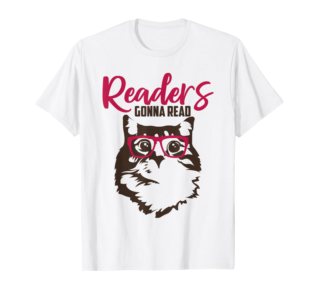 Readers Gonna Read Reading Cat T-Shirt - Casual Everyday Wear for Adults - T-Shirt, Sweatshirt, Hoodie