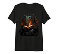 Dragon Reading Book Dragon Tri Blend T-Shirt - Minimalist Print Men Women - T-Shirt, Sweatshirt, Hoodie