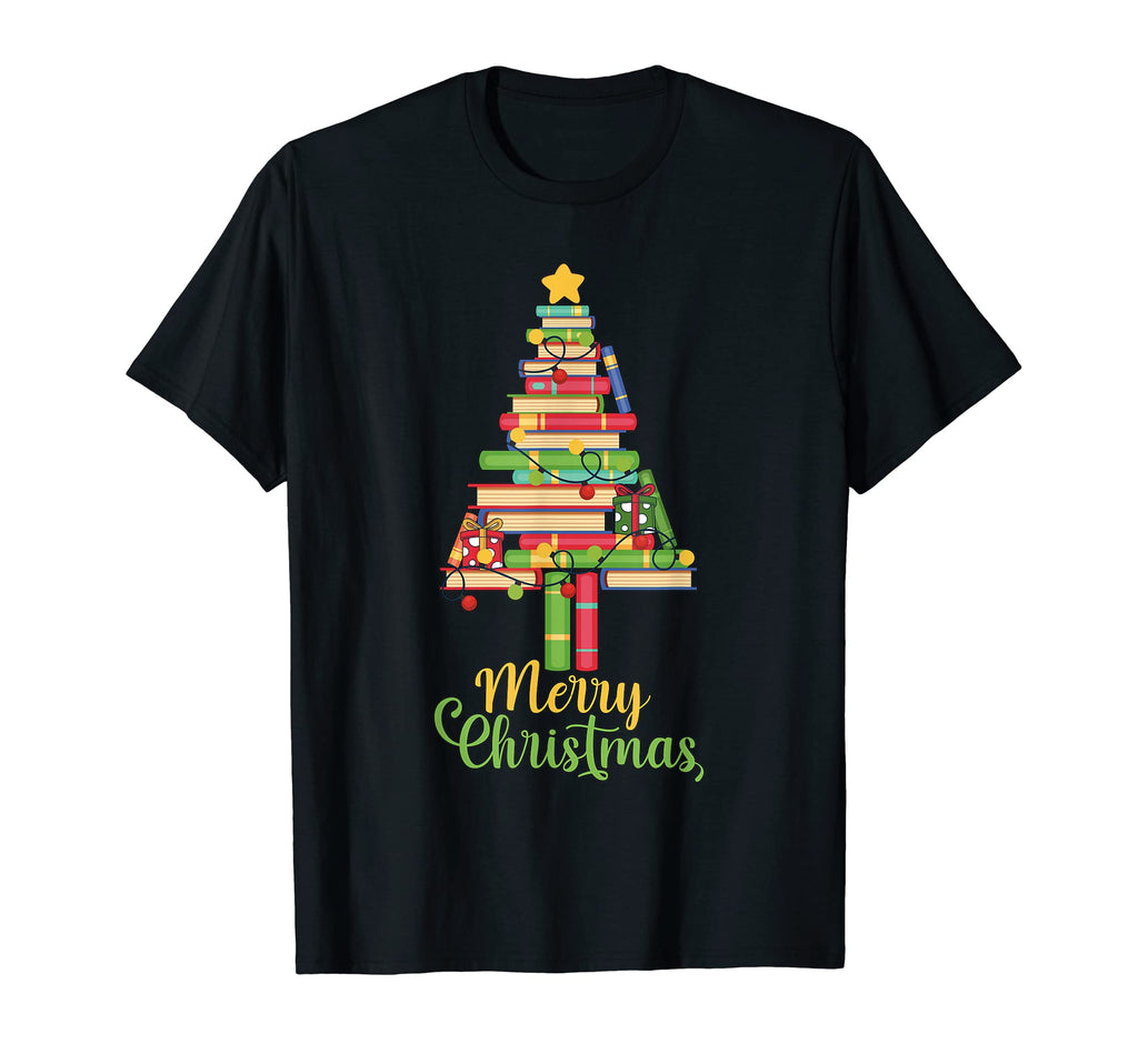 Merry Family Matching Library Tree T-Shirt - Novelty Apparel for Adults - T-Shirt, Sweatshirt, Hoodie