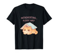 Introverting Please Wait Cat Book T-Shirt - Unique Graphic Unisex - T-Shirt, Sweatshirt, Hoodie