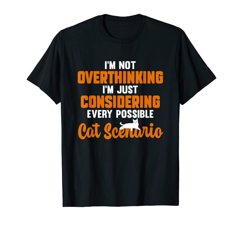 Cat Lover Overthinker Pet T-Shirt - Casual Everyday Wear for Adults - T-Shirt, Sweatshirt, Hoodie