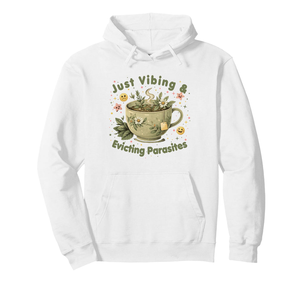 Funny Wellness Vibes Aesthetic Tea Hoodie - Trendy Graphic for Adults - T-Shirt, Sweatshirt, Hoodie