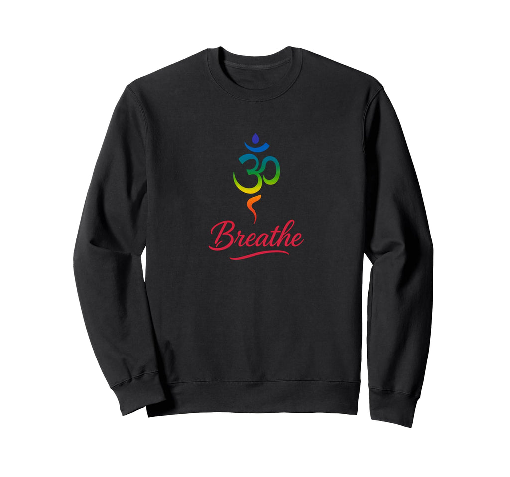 Breathe Chakra Symbol Yoga Meditation Sweatshirt - Graphic Print Unisex - T-Shirt, Sweatshirt, Hoodie