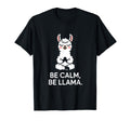 Be Calm Be Llama Meditation Yoga T-Shirt - Streetwear Style for Adults - T-Shirt, Sweatshirt, Hoodie
