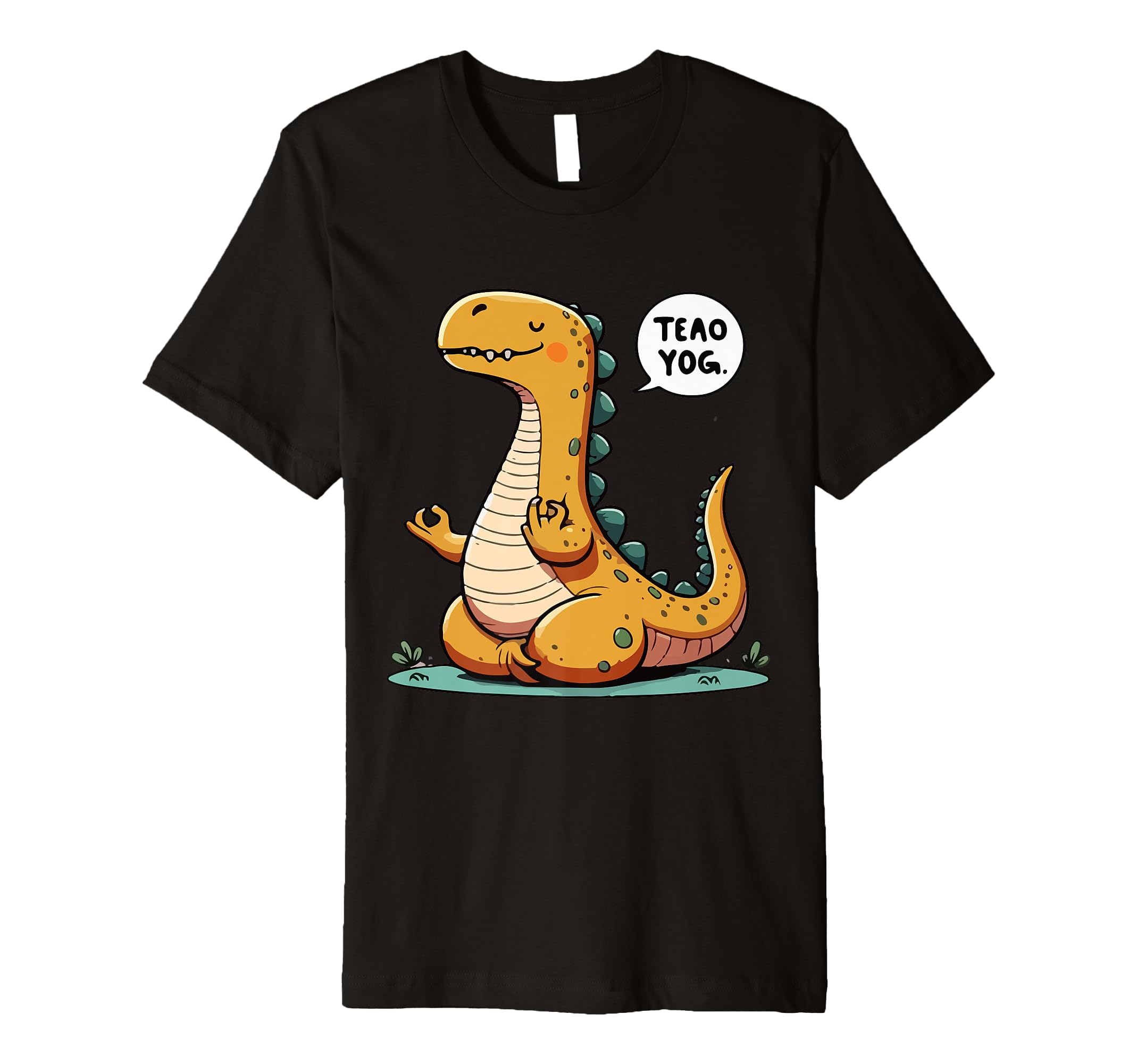 Meditation Dinosaur Yoga Pose Relaxing T-Shirt - Graphic Print Unisex - T-Shirt, Sweatshirt, Hoodie