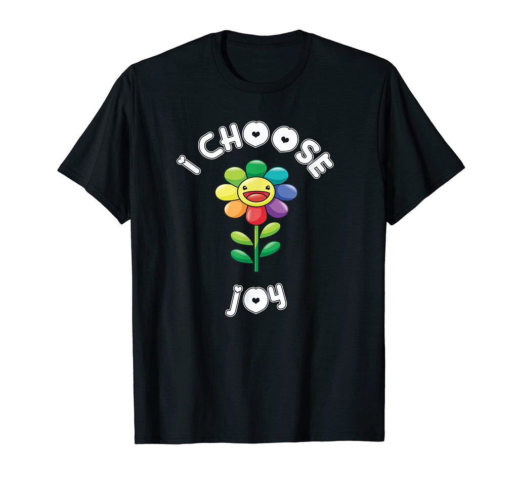 I Choose Joy Colorful Happy Sunflower T-Shirt - Graphic Print for Adults - T-Shirt, Sweatshirt, Hoodie