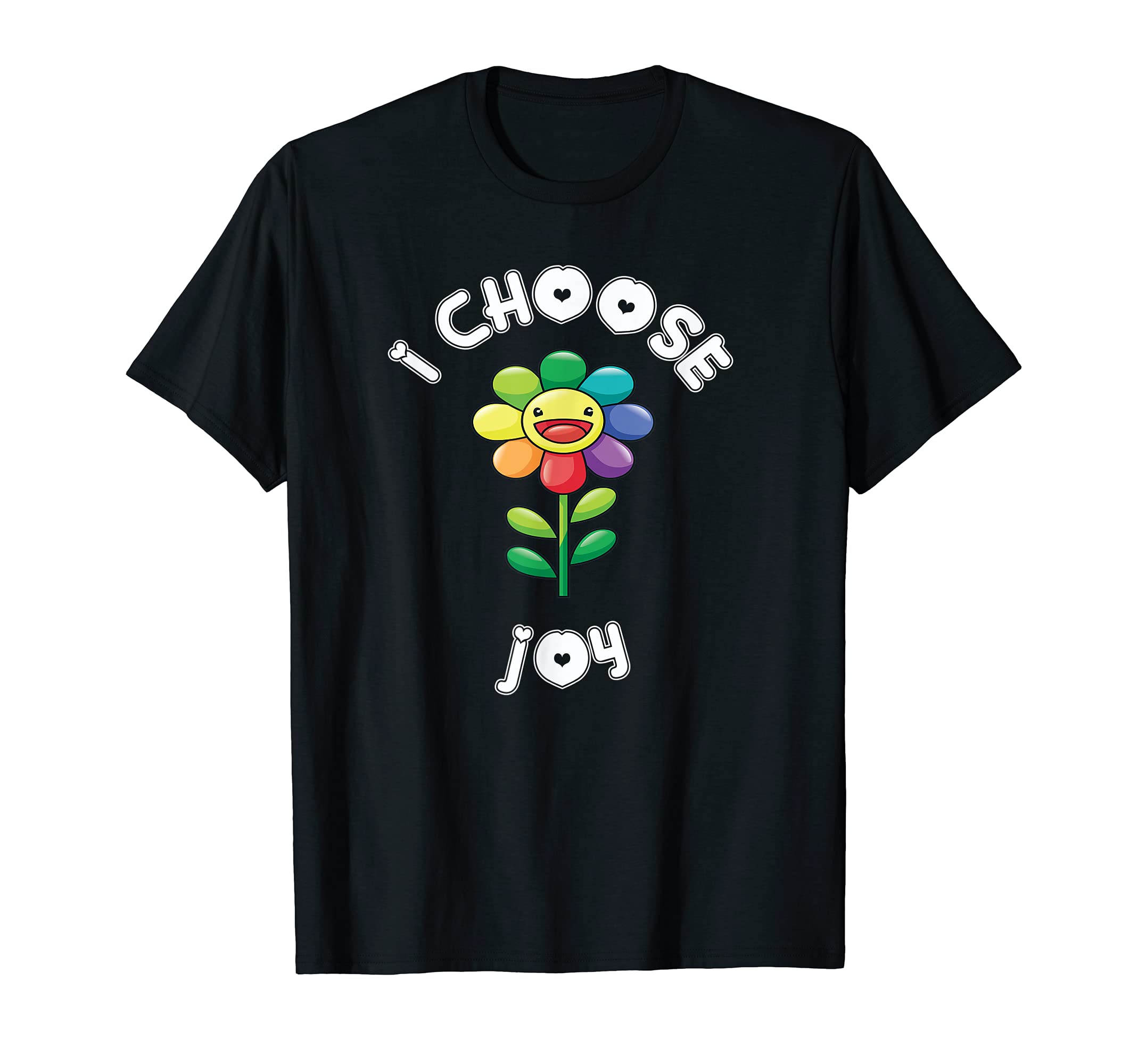 I Choose Joy Colorful Happy Sunflower T-Shirt - Graphic Print for Adults - T-Shirt, Sweatshirt, Hoodie