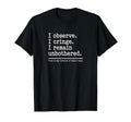 Overthinkers Commentary Calm T-Shirt - Casual Everyday Wear Unisex - T-Shirt, Sweatshirt, Hoodie