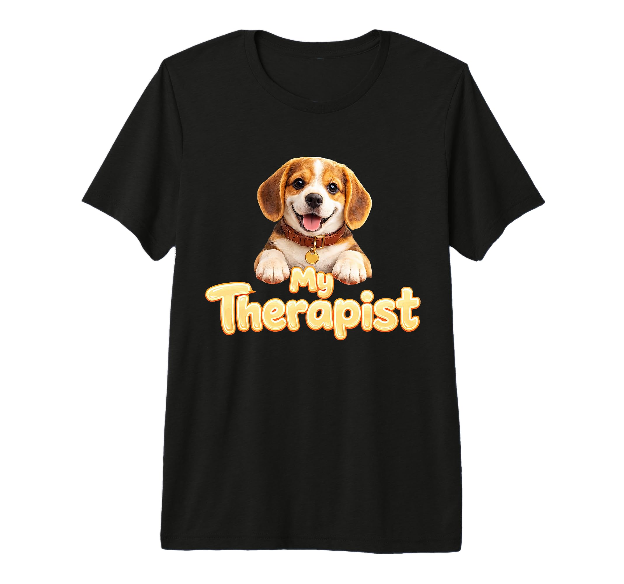 Beagle My Therapist Tri Blend T-Shirt - Graphic Print Unisex - T-Shirt, Sweatshirt, Hoodie