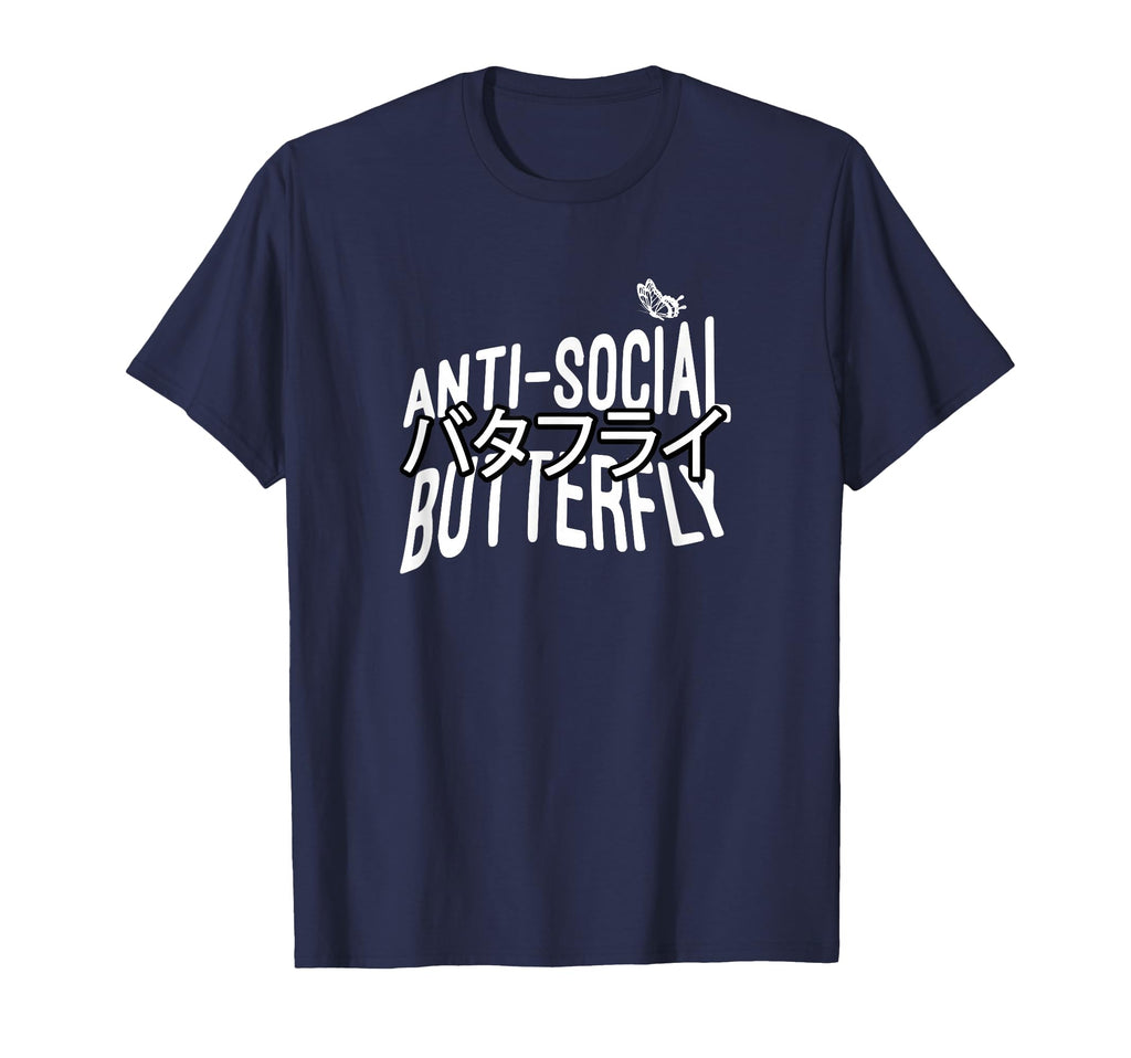 Anti Social Butterfly T-Shirt - Trendy Graphic Unisex - T-Shirt, Sweatshirt, Hoodie