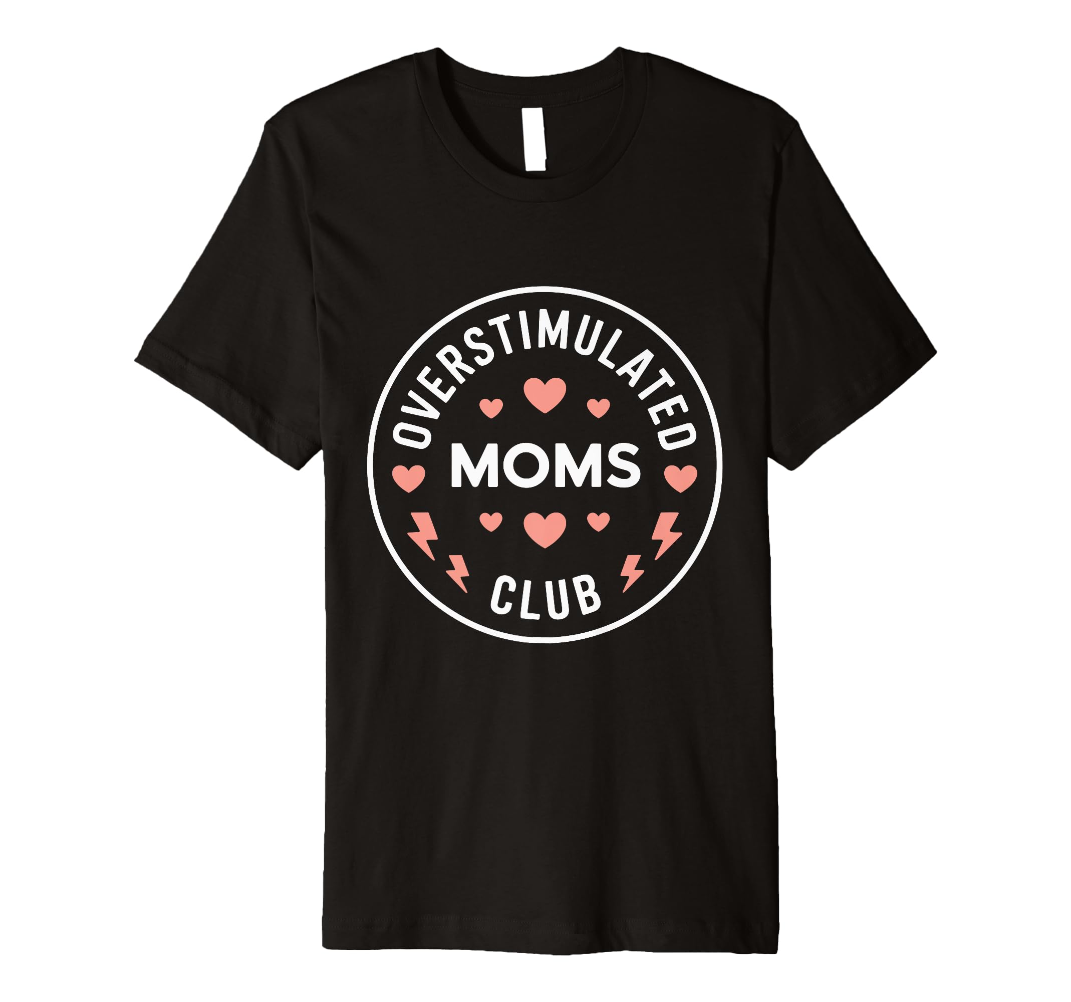 Groovy Overstimulated Moms Club T-Shirt - Minimalist Print Men Women - T-Shirt, Sweatshirt, Hoodie