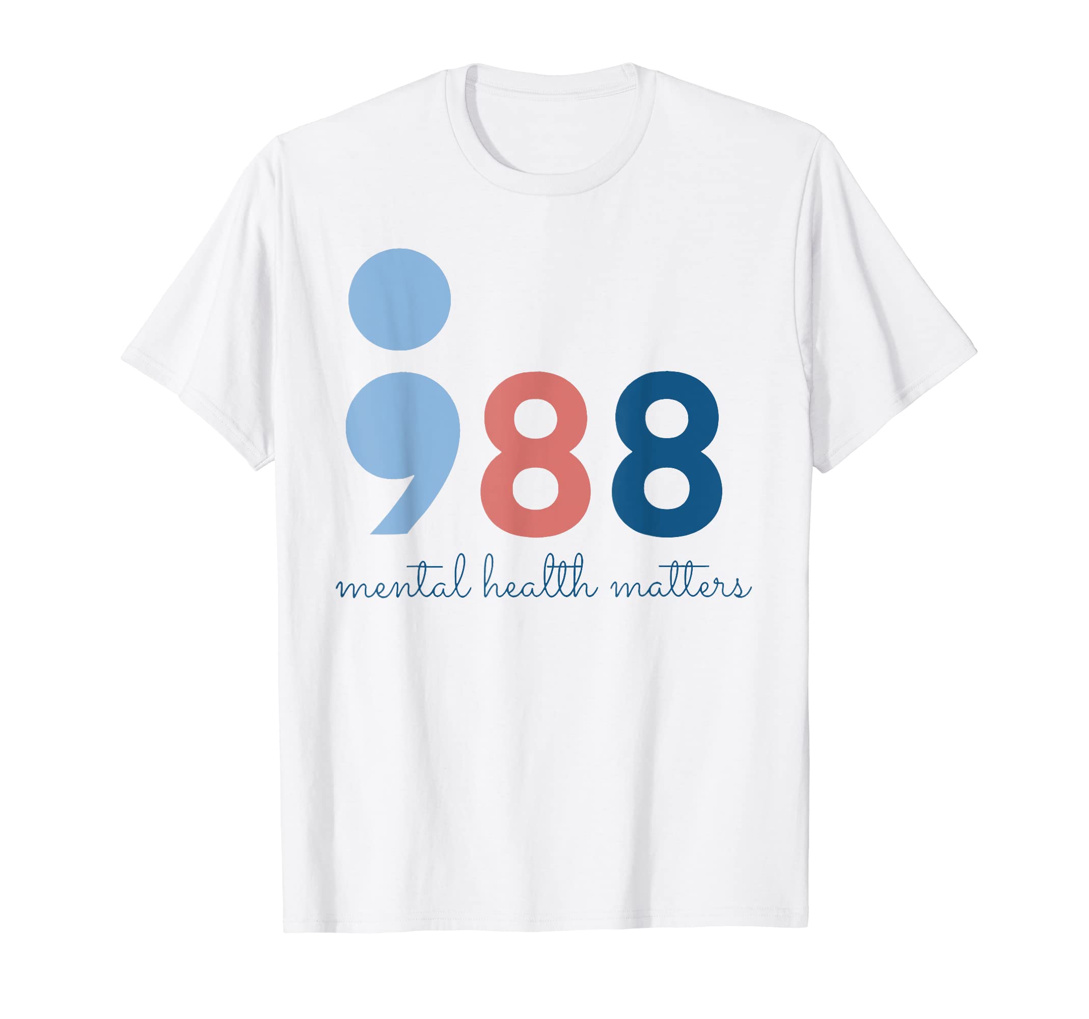 988 Mental Health Matters T-Shirt - Minimalist Print for Adults - T-Shirt, Sweatshirt, Hoodie