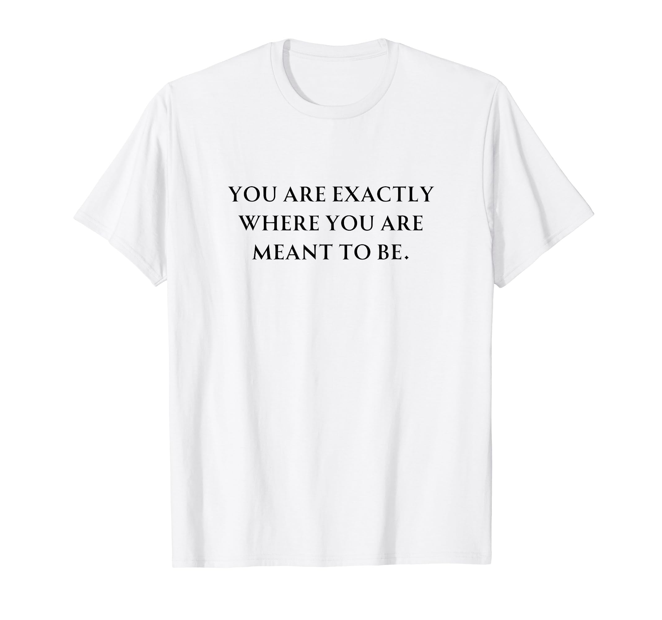 You Are Exactly Where You Are Meant T-Shirt - Aesthetic Graphic for Adults - T-Shirt, Sweatshirt, Hoodie