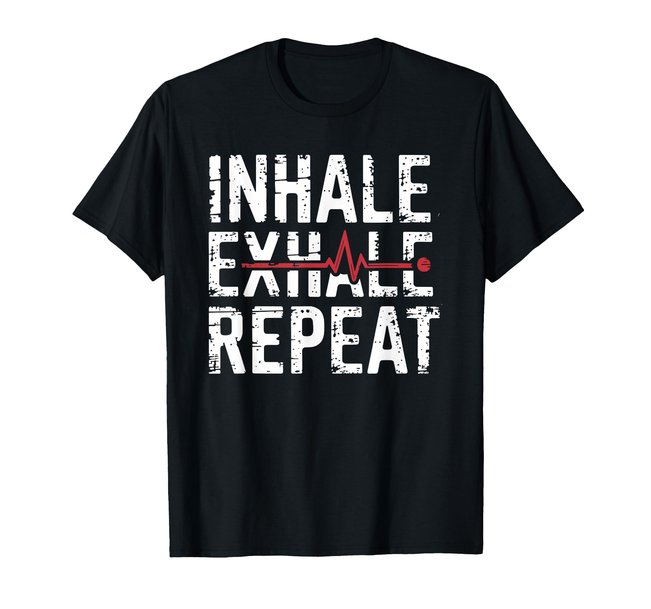 Inhale Exhale Repeat Yoga T-Shirt - Fun Novelty Design for Adults - T-Shirt, Sweatshirt, Hoodie
