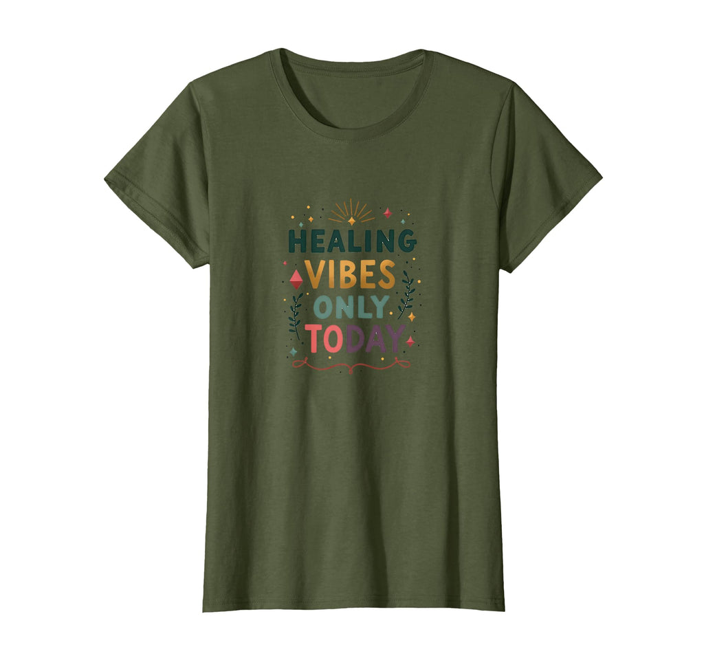 Healing Mom Vibes Only Today Mental T-Shirt - Custom Art Print Men Women - T-Shirt, Sweatshirt, Hoodie