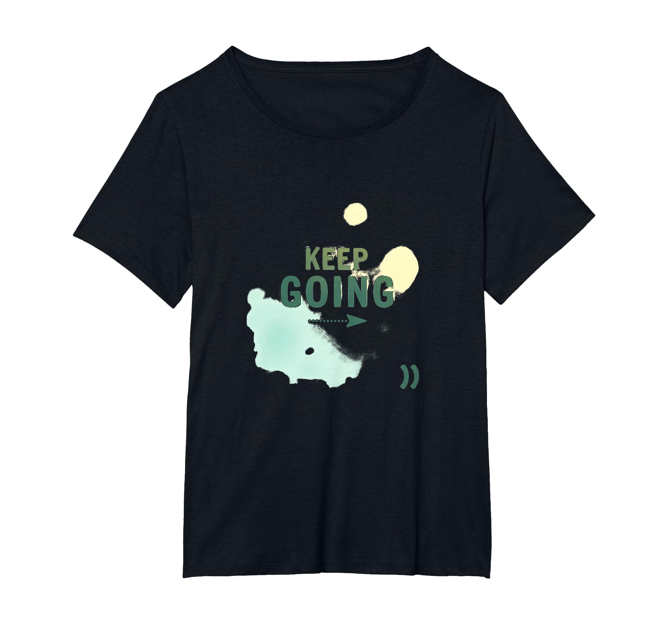 Keep Going Inspirational Watercolor T-Shirt - Aesthetic Graphic Unisex - T-Shirt, Sweatshirt, Hoodie
