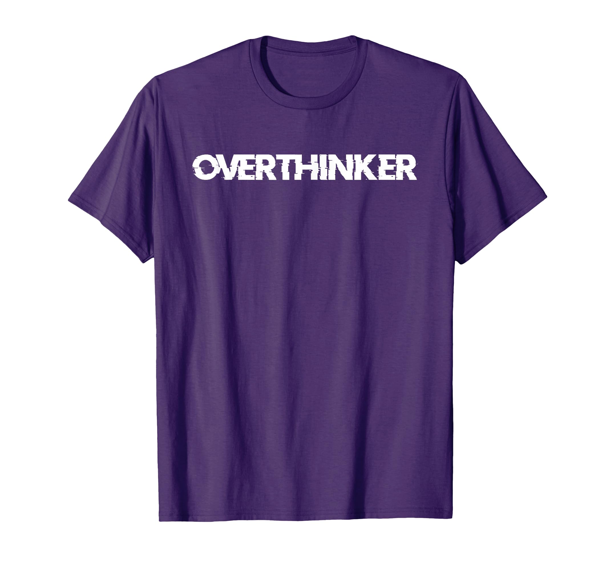 Overthinker Funny Anti Social Introvert T-Shirt - Custom Art Print Unisex - T-Shirt, Sweatshirt, Hoodie