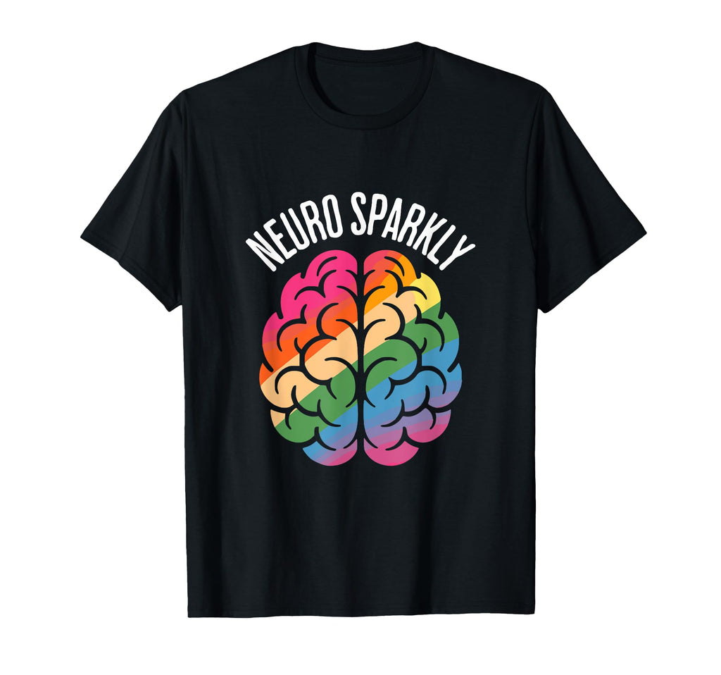 Neuro Sparkly Brain Adhd Autism Spectrum T-Shirt - Custom Art Print Unisex - T-Shirt, Sweatshirt, Hoodie