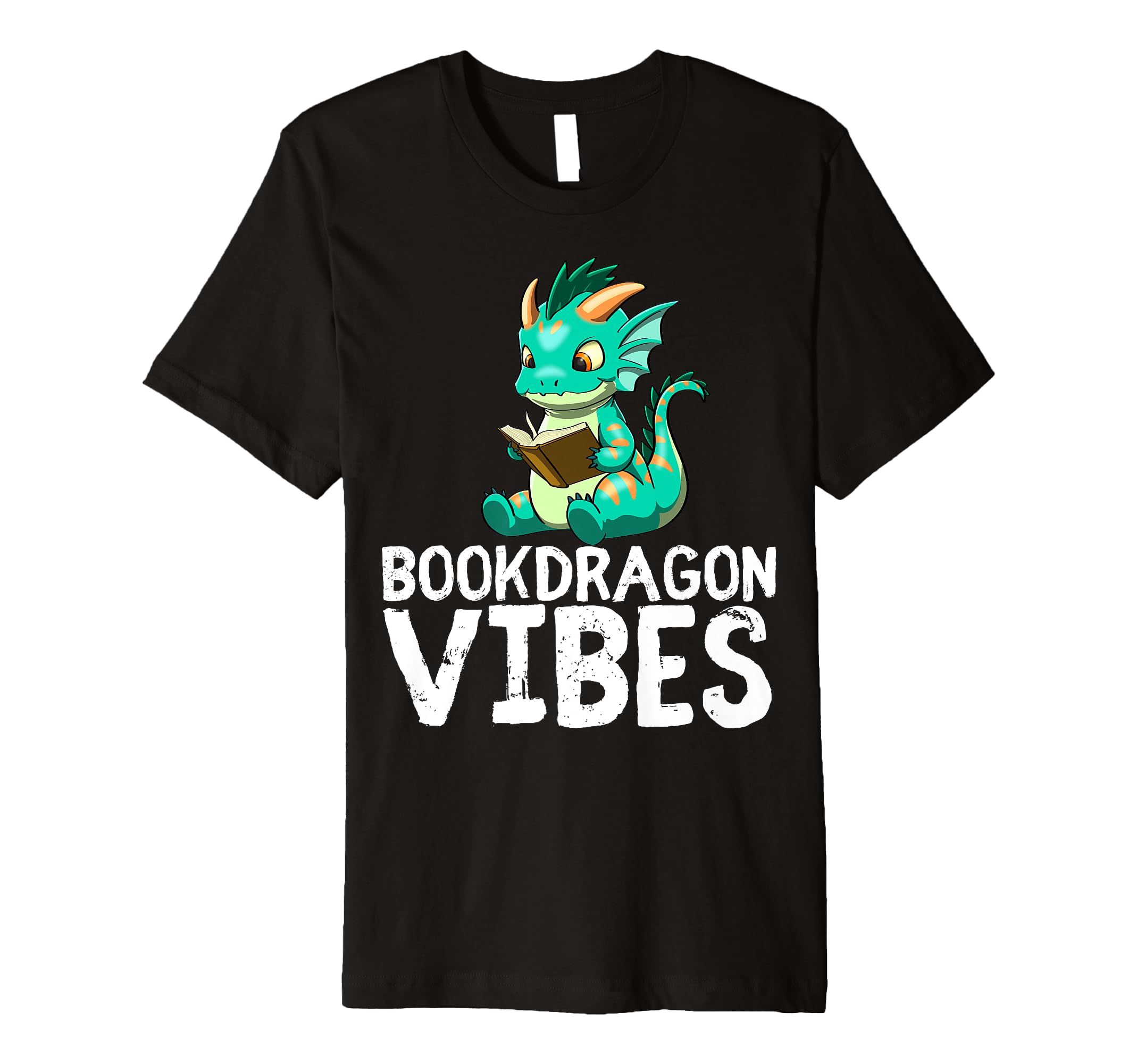 Dragon Reading Book Worm Nerd School T-Shirt - Fun Novelty Design Unisex - T-Shirt, Sweatshirt, Hoodie