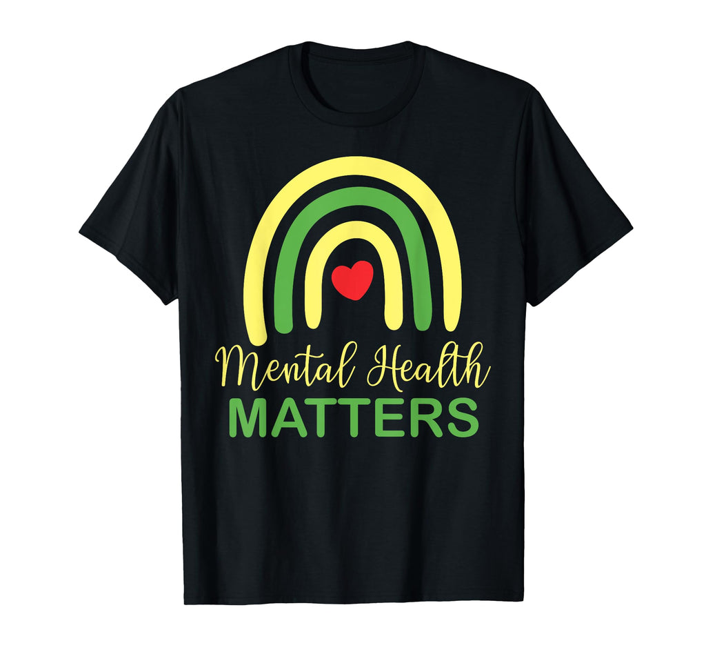 Mental Health Matters Rainbow National T-Shirt - Novelty Apparel Men Women - T-Shirt, Sweatshirt, Hoodie