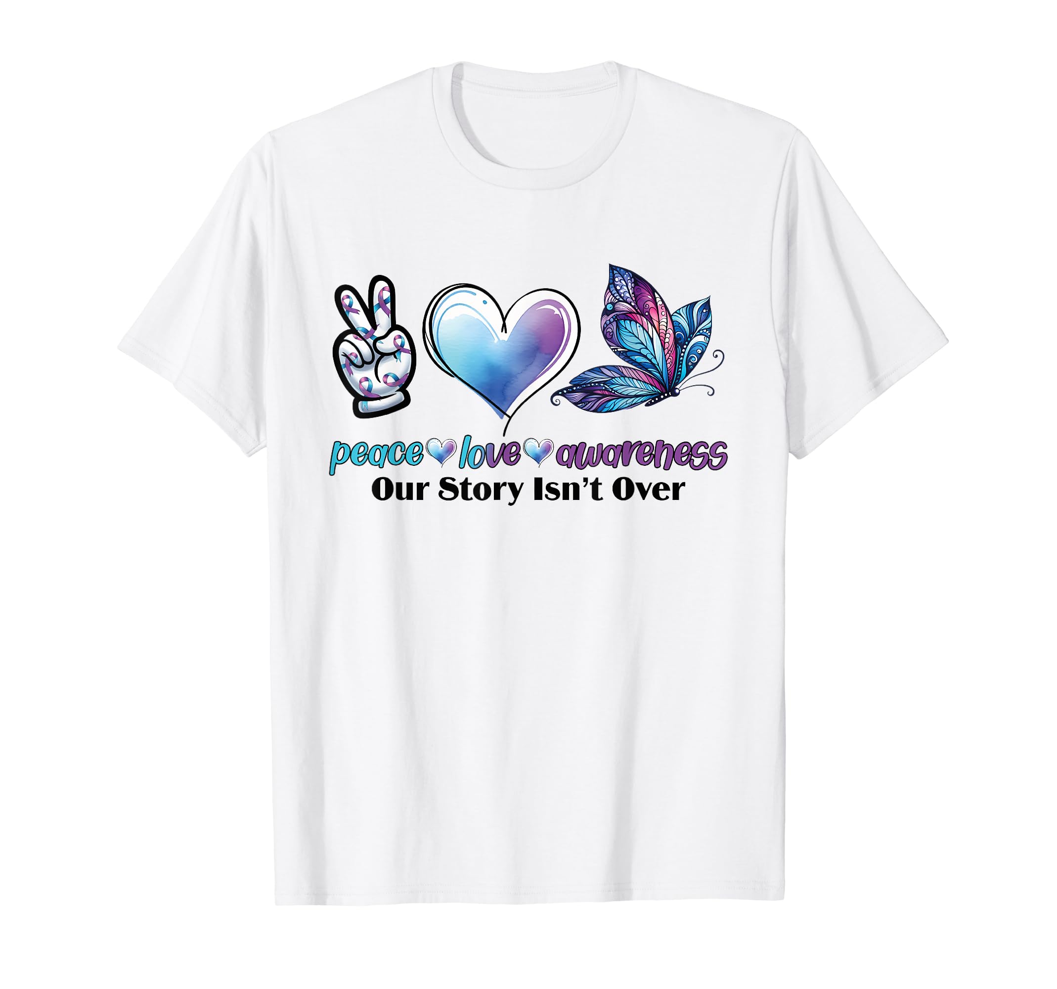 Our Story Isnt Over Mental Health T-Shirt - Novelty Apparel Men Women - T-Shirt, Sweatshirt, Hoodie
