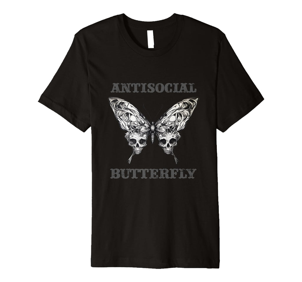Antisocial Butterfly T-Shirt - Trendy Graphic Men Women - T-Shirt, Sweatshirt, Hoodie