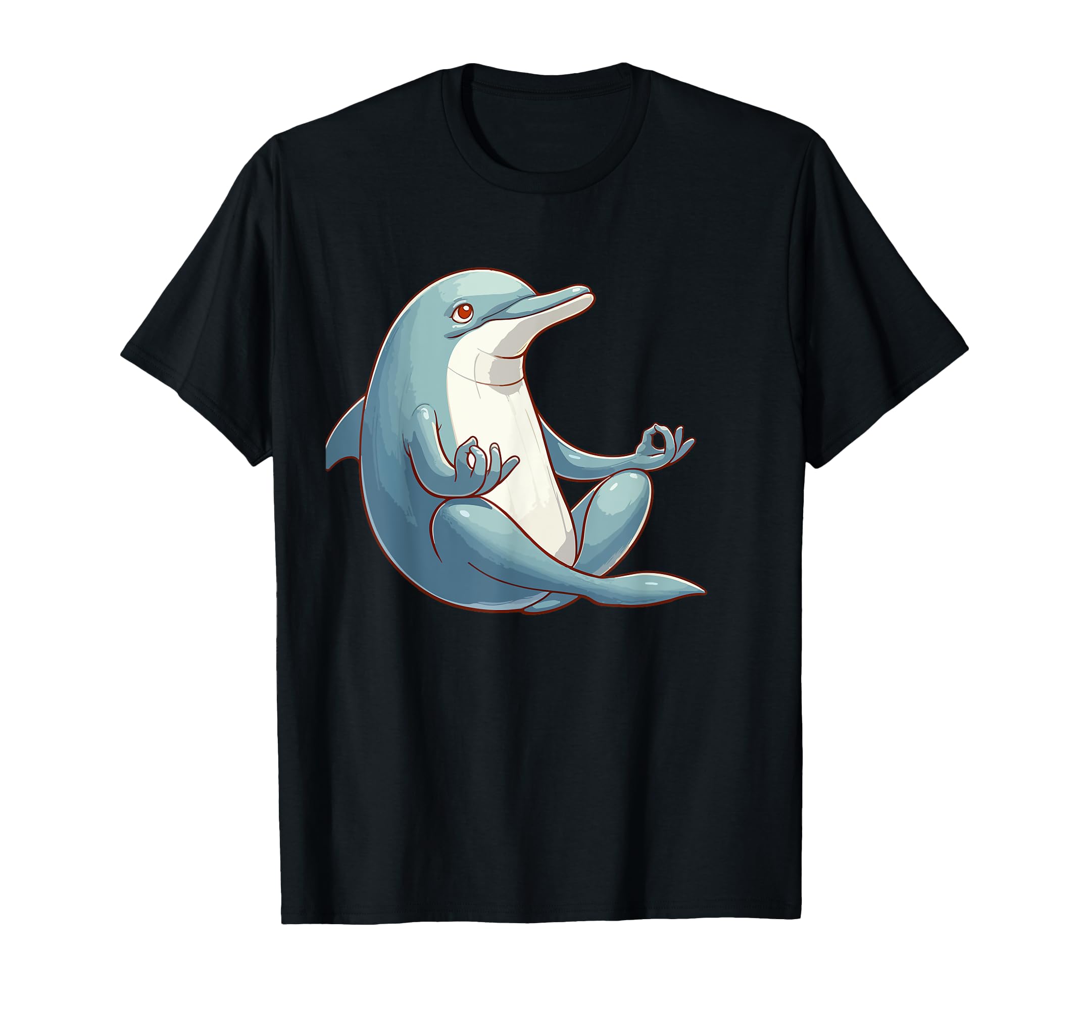 Meditation Dolphin Yoga Pose Relaxing Animal T-Shirt - Graphic Print Unisex - T-Shirt, Sweatshirt, Hoodie