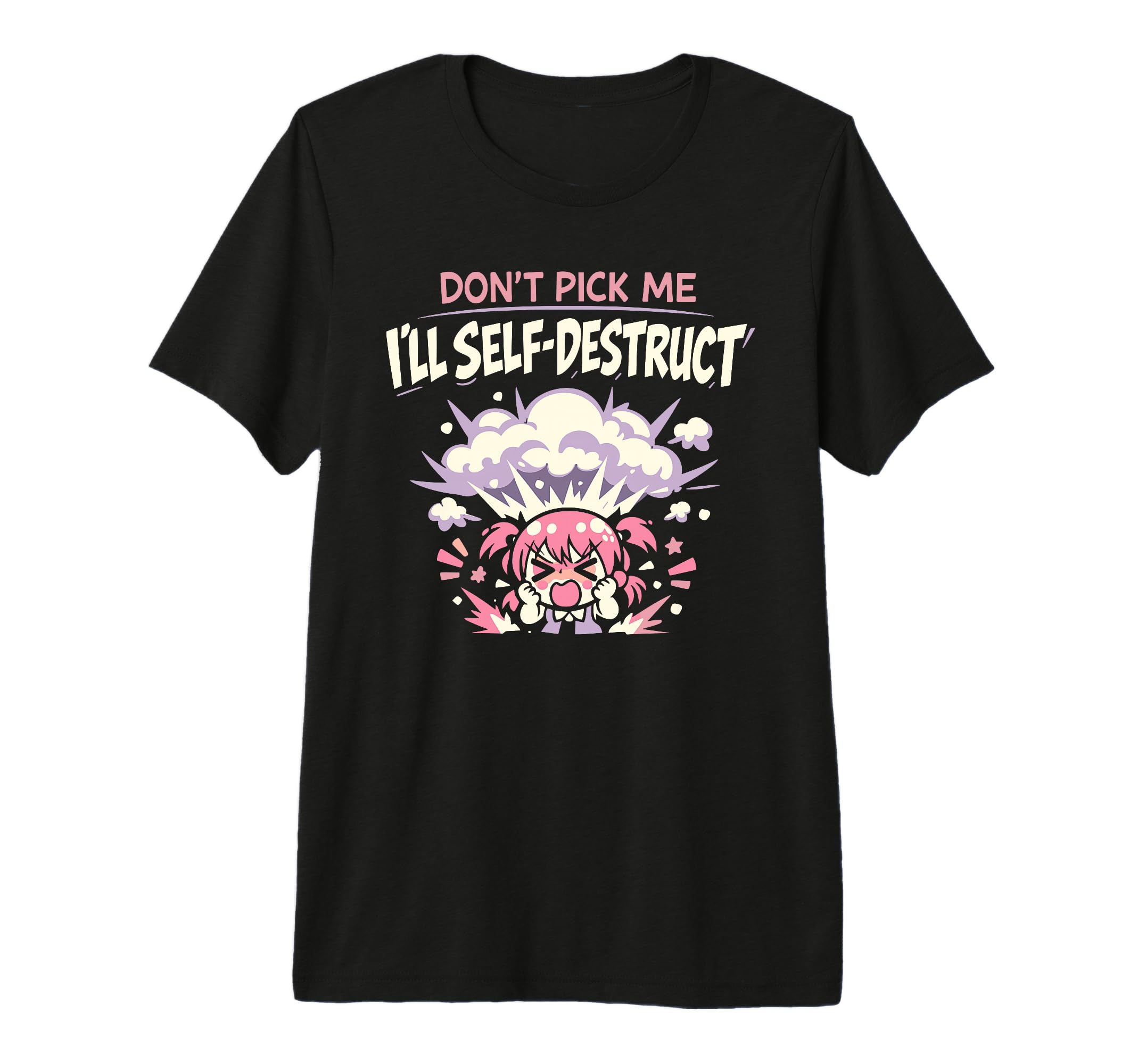 Anime Anxiety Overthinking Weeb Kawaii T-Shirt - Unique Graphic Unisex - T-Shirt, Sweatshirt, Hoodie