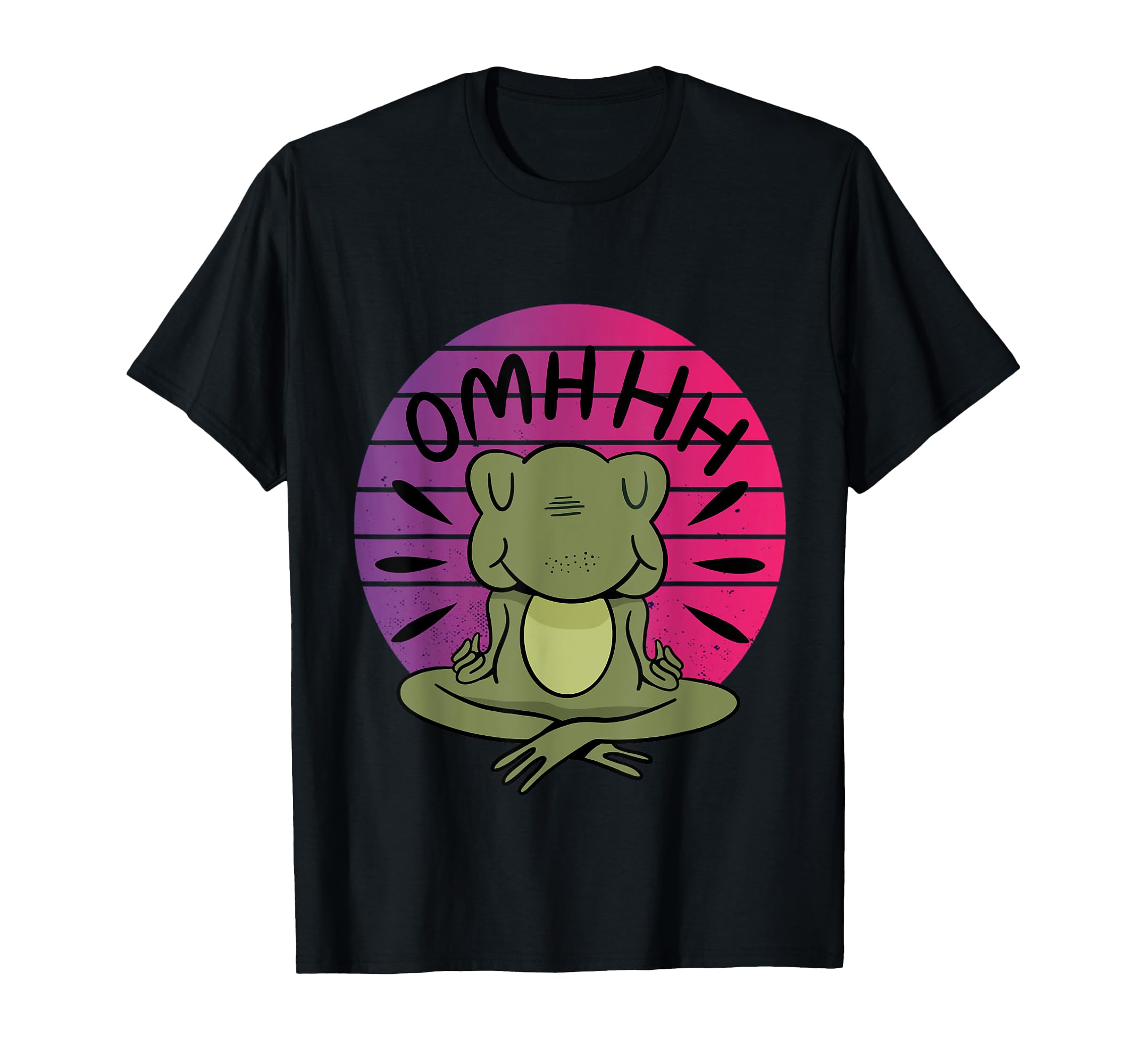 Frog Meditation Yoga Mindfulness Peaceful T-Shirt - Unique Graphic Unisex - T-Shirt, Sweatshirt, Hoodie