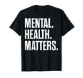 Green Ribbon Mental Health Matters T-Shirt - Minimalist Print Men Women - T-Shirt, Sweatshirt, Hoodie