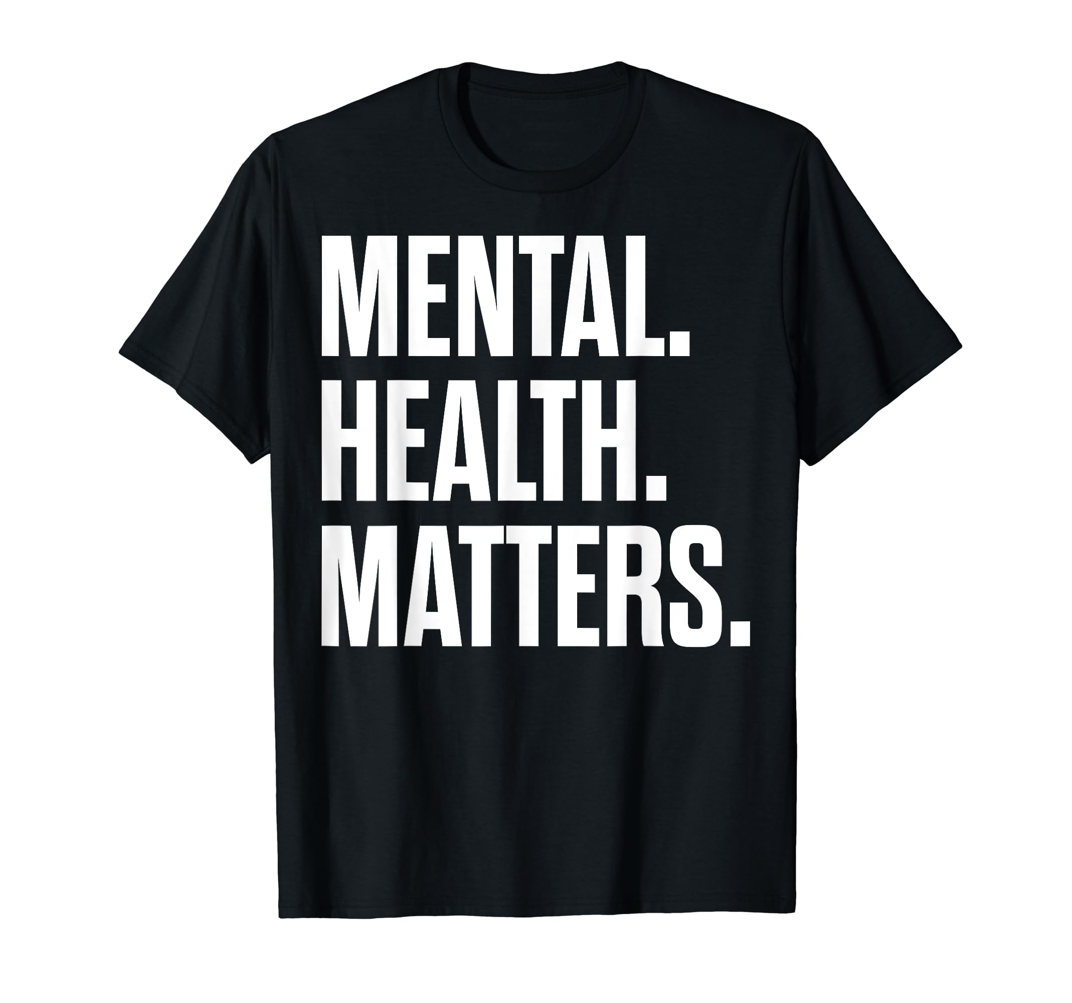 Green Ribbon Mental Health Matters T-Shirt - Minimalist Print Men Women - T-Shirt, Sweatshirt, Hoodie