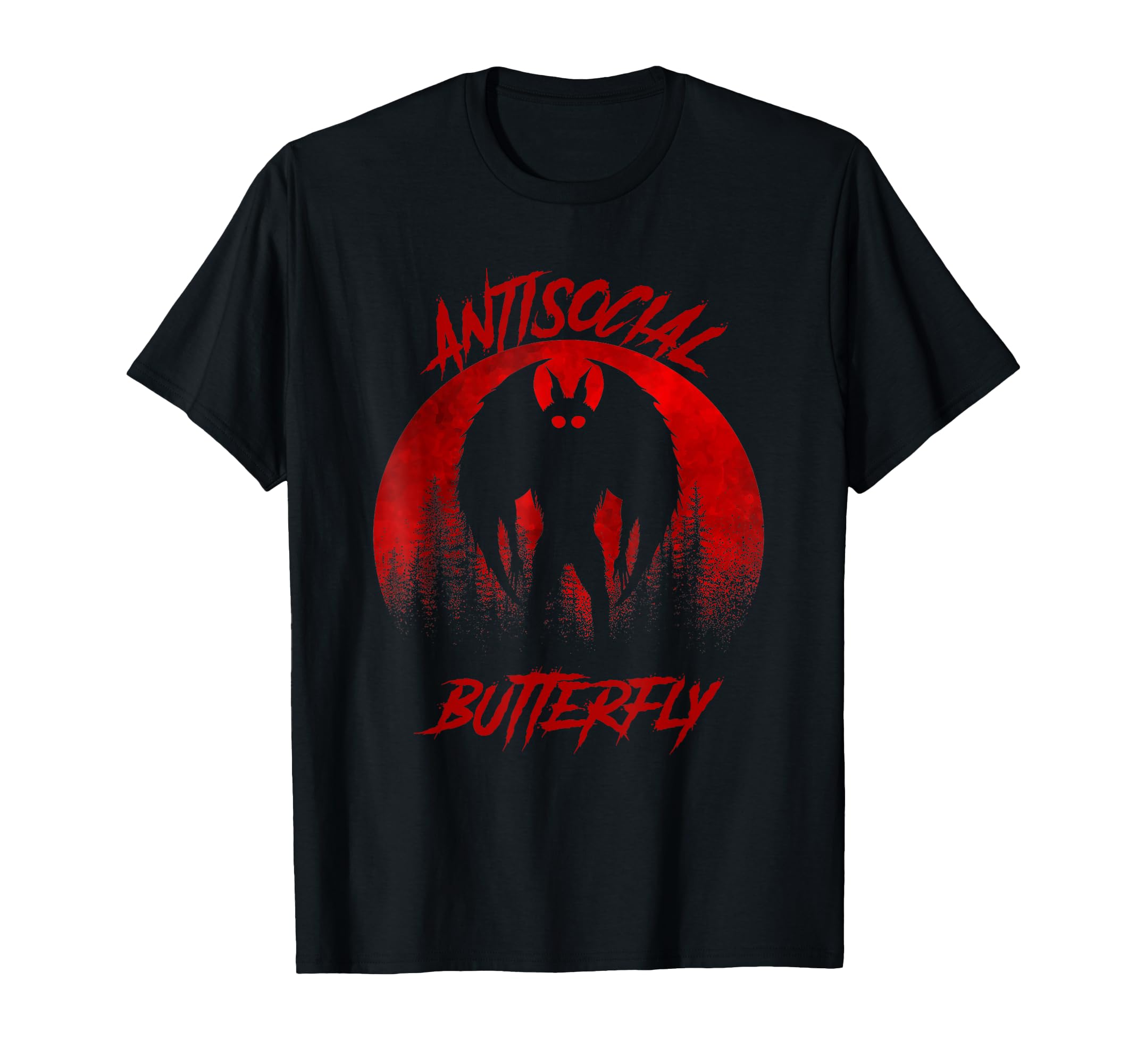 Mothman Tarot Card Antisocial T-Shirt - Novelty Apparel Men Women - T-Shirt, Sweatshirt, Hoodie