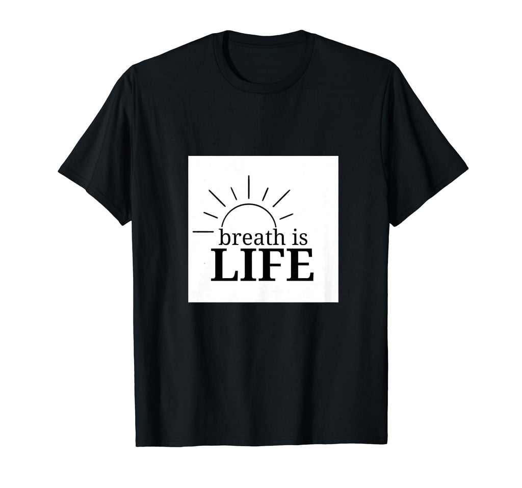 Breath Is Life Mindfulness Breathwork T-Shirt - Graphic Print Unisex - T-Shirt, Sweatshirt, Hoodie