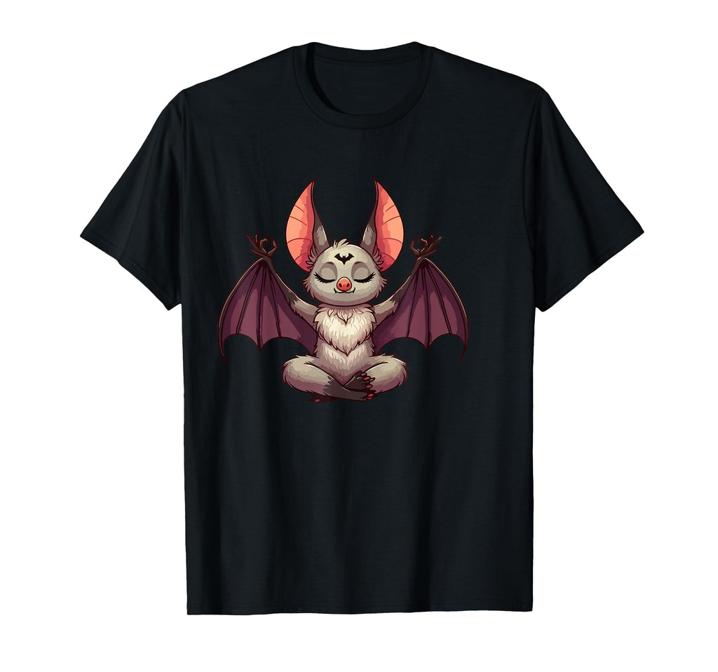 Meditation Bat Yoga Pose Relaxing Animal T-Shirt - Trendy Graphic Unisex - T-Shirt, Sweatshirt, Hoodie