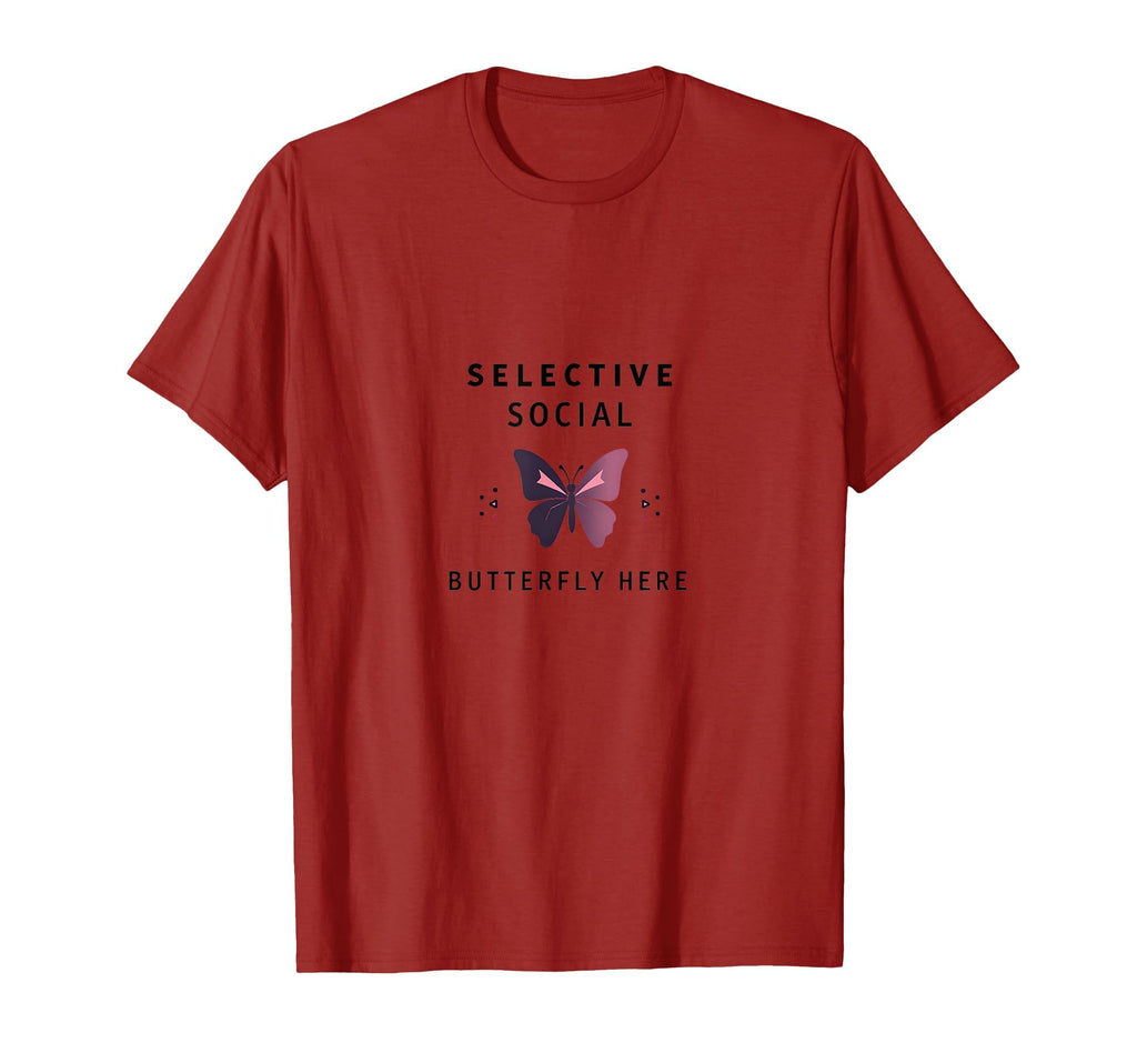 Selective Anti Social Butterfly T-Shirt - Aesthetic Graphic Men Women - T-Shirt, Sweatshirt, Hoodie