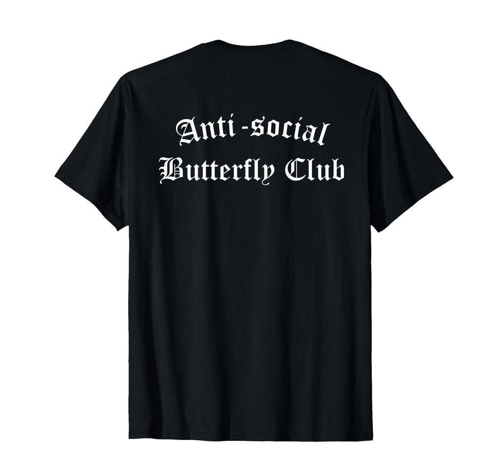 Anti Social Butterfly Club Antisocial T-Shirt - Unique Graphic for Adults - T-Shirt, Sweatshirt, Hoodie