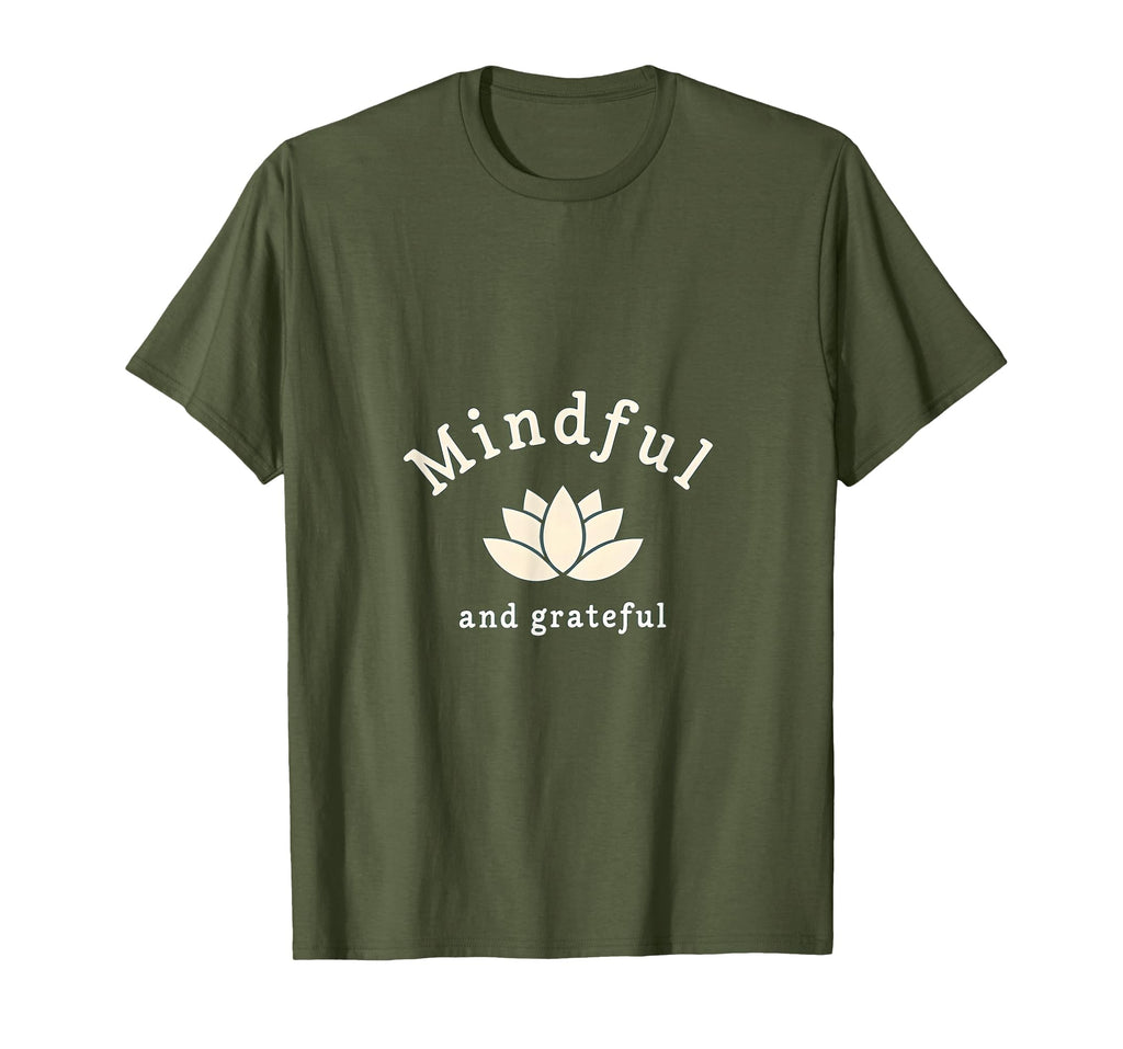 Mindful And Grateful Mental Health T-Shirt - Aesthetic Graphic Men Women - T-Shirt, Sweatshirt, Hoodie
