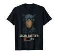 Shoebill Stork Social Battery 0 T-Shirt - Streetwear Style Men Women - T-Shirt, Sweatshirt, Hoodie