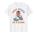 Nose Stuck Book Book Lover T-Shirt - Streetwear Style Unisex - T-Shirt, Sweatshirt, Hoodie