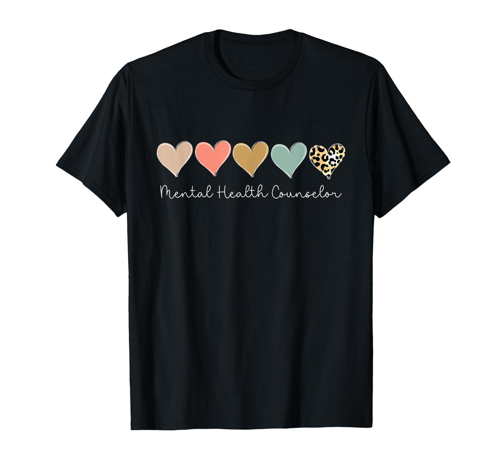 Leopard Hearts Valentines Day Mental T-Shirt - Unique Graphic for Adults - T-Shirt, Sweatshirt, Hoodie