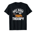 Hot Dogs Are My Therapy Hot Dog Fun T-Shirt - Fun Novelty Design for Adults - T-Shirt, Sweatshirt, Hoodie