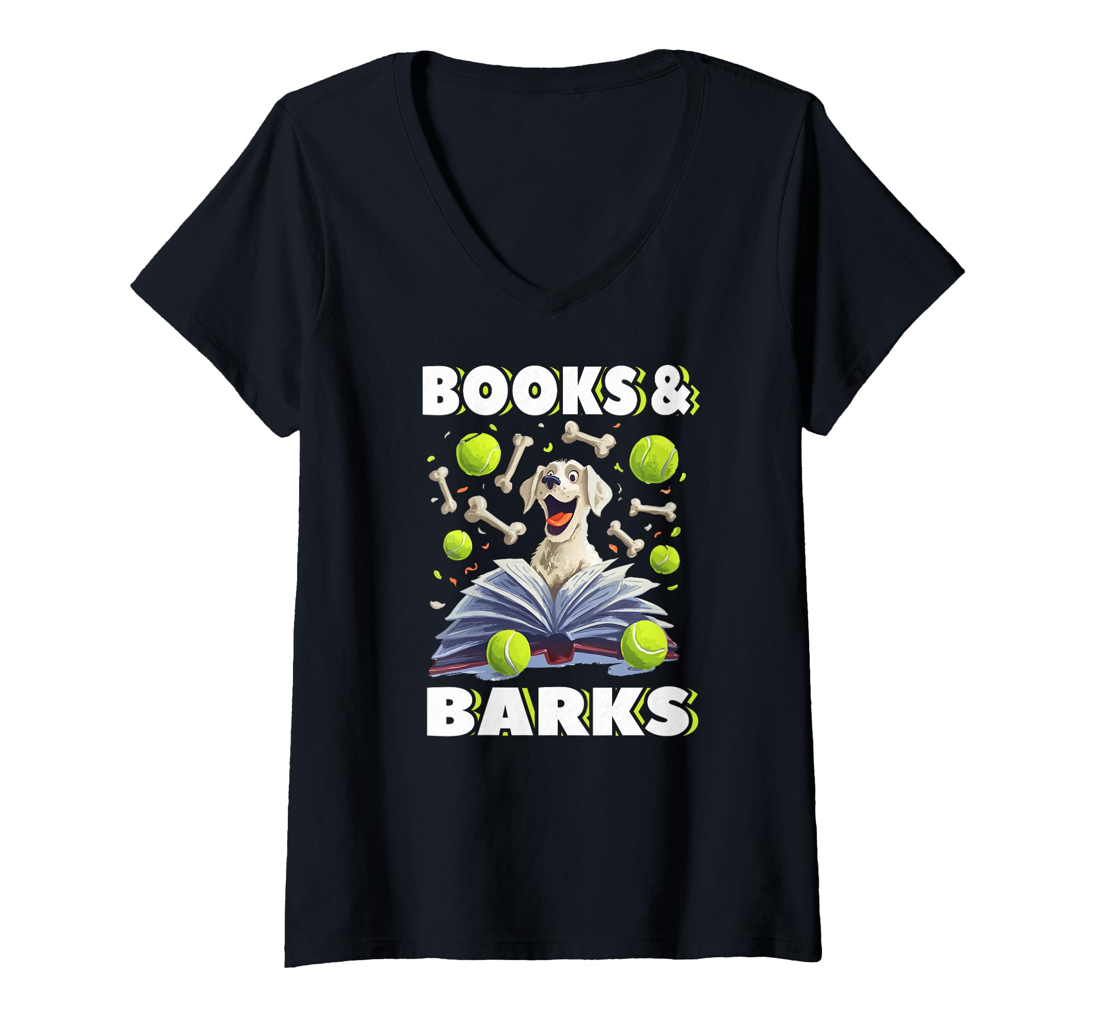 Book Story Books Barks Dogs Curl T-Shirt - Fun Novelty Design for Adults - T-Shirt, Sweatshirt, Hoodie