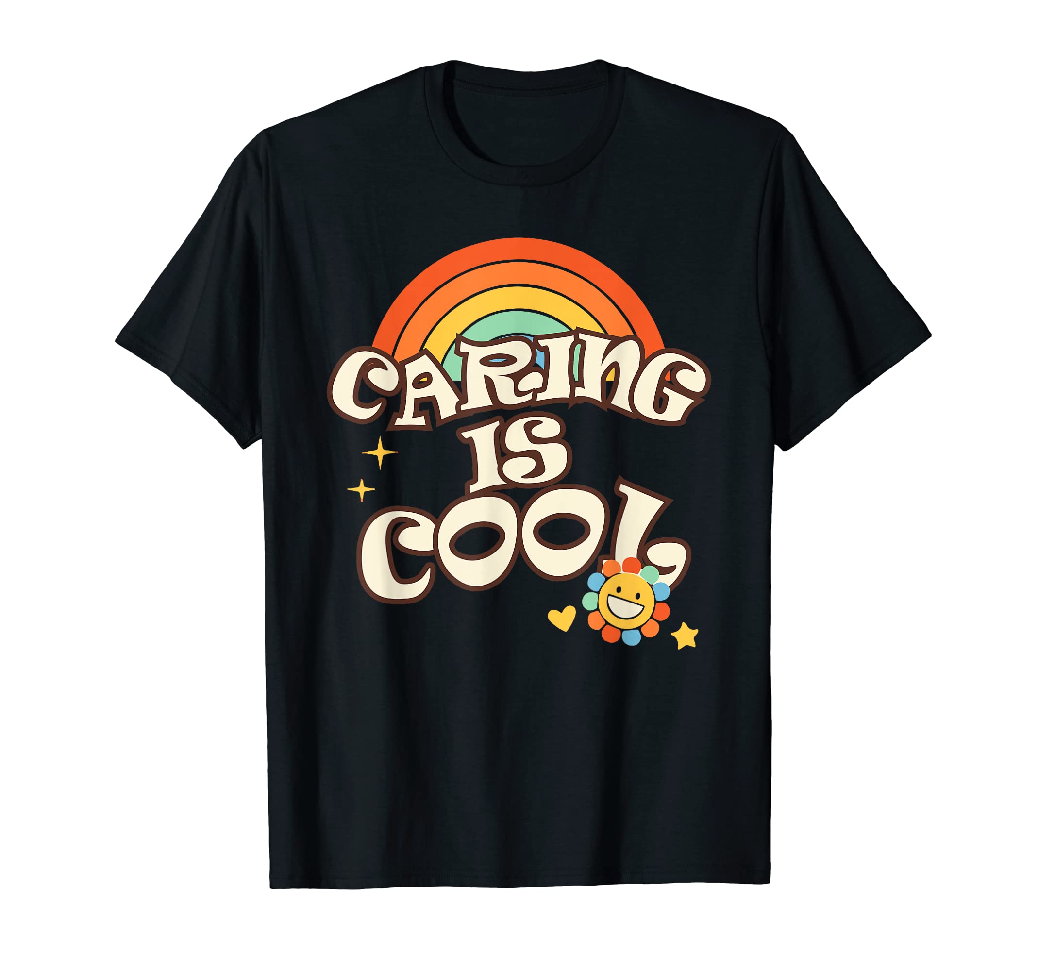 Caring Is Positivity Quotes T-Shirt - Aesthetic Graphic Unisex - T-Shirt, Sweatshirt, Hoodie