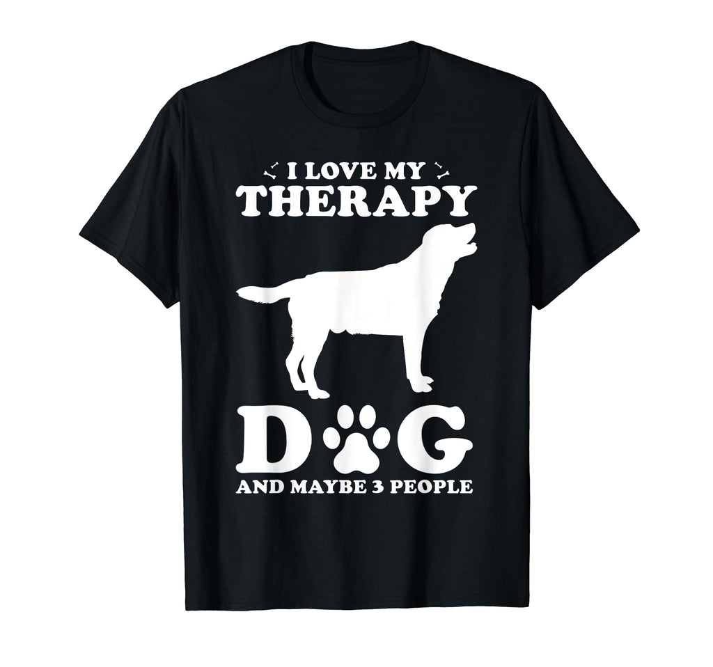 Therapy Dog I Love My Therapy Dog T-Shirt - Minimalist Print for Adults - T-Shirt, Sweatshirt, Hoodie